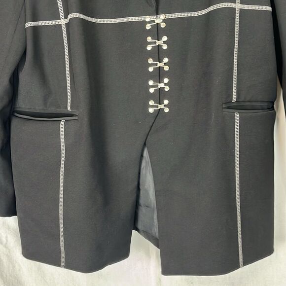 Agam Black and Silver Blazer Coat - Picture 2 of 9